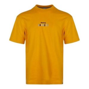 PUMA Printed Short Sleeve TEE Men Gold 597337-25