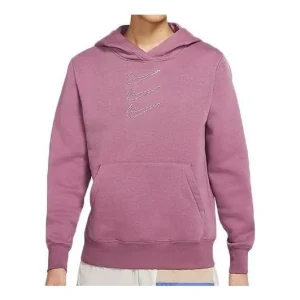 (WMNS) Nike Sportswear Rhinestone Hoodie 'Red' CU6622-533