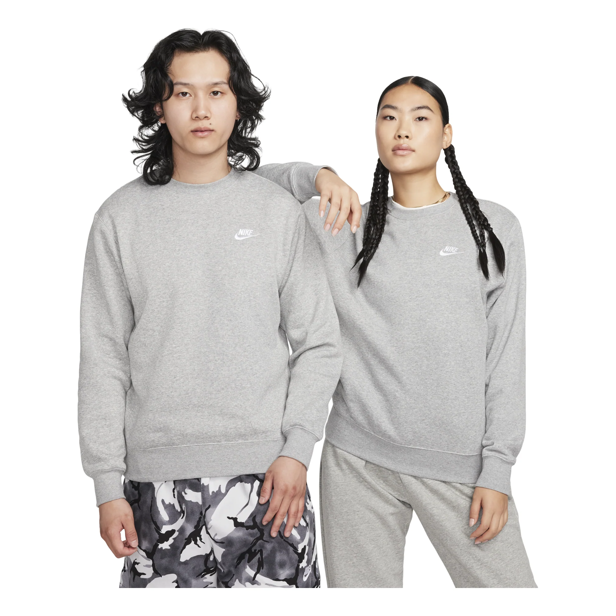 Nike Sportswear Club Casual Round Neck Pullover Gray BV2663-063