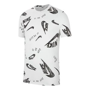 Nike Sportswear Full Logo Short Sleeve 'White' CU9084-100