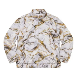 Supreme Marble Track Jacket 'White Gold Black' SUP-FW20-076