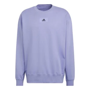 Men's adidas Fv Swt Sports Round Neck Pullover Light Purple HE4347