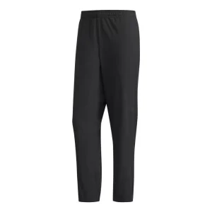 Men's adidas Solid Color Lacing Breathable Elastic Training Sports Pants/Trousers/Joggers Autumn Black HF8984
