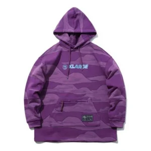 Li-Ning Badfive x XLARGE Crossover Pullover Hoodie 'Purple' AWEP025-1