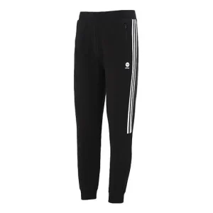 Men's adidas Casual Thicken Knit Sports Pants/Trousers/Joggers Black HD4699