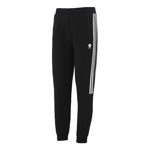 Men's adidas Casual Thicken Knit Sports Pants/Trousers/Joggers Black HD4699