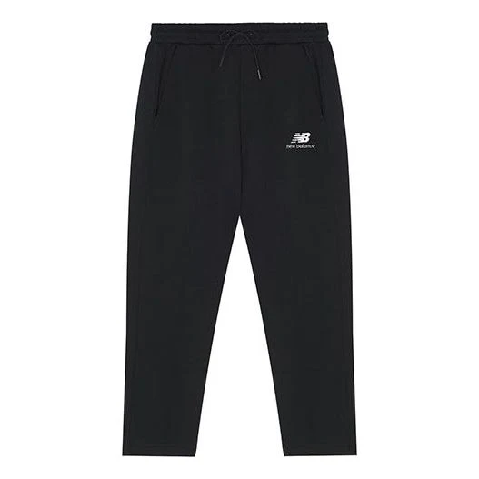 New Balance Essentials Stacked Logo Sweatpants Asia Sizing 'Black' AMP13390-BK