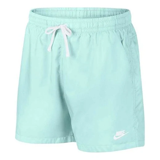 Men's Nike Casual Sports Lacing Breathable Shorts Light Green AR2382-382