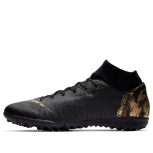 Nike Mercurial Superfly 6 Academy TF ' Black Metallic Gold' AH7370-077
