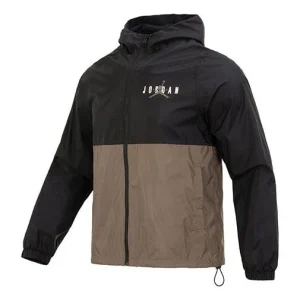 Air Jordan Esstenials HBR Woven Jacket 'Black Brown' DV7651-010