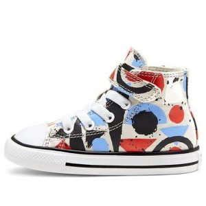(TD) Converse Chuck Taylor All Star 1V 'White Blue Red' 768448C