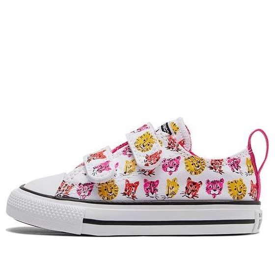 (TD) Converse Chuck Taylor All Star 2V 'Pink White Yellow' 771477C
