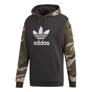 adidas originals Camo Camouflage Printing Splicing Black DV2023
