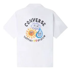 Converse Skate Woven Polo Shirt Asia Sizing 'White' 10024751-A02