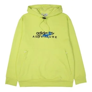adidas originals Adv Logo Hoody Dragon Printing Sports Yellow GN2344