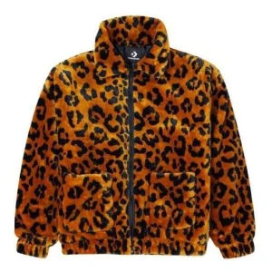 Converse Retro Leopard print Loose Jacket Couple Style Asia Sizing 'Brown' 10022557-A01