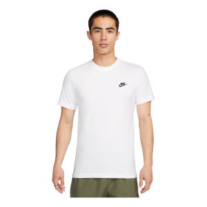 Nike MENS Embroidered Crew-neck Short Sleeve White AR4999-101