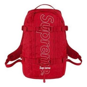 Supreme Backpack 'Red White' SUP-SS18-701