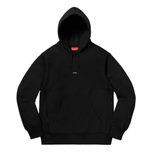 Supreme Micro Logo Hooded Sweatshirt 'Black' SUP-FW19-860
