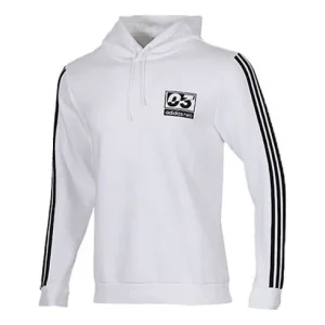 adidas neo Sports Pullover hooded Long Sleeves White FU1041