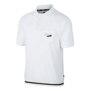 Nike SB Skateboard Short Sleeve Polo Shirt White CI7190-100
