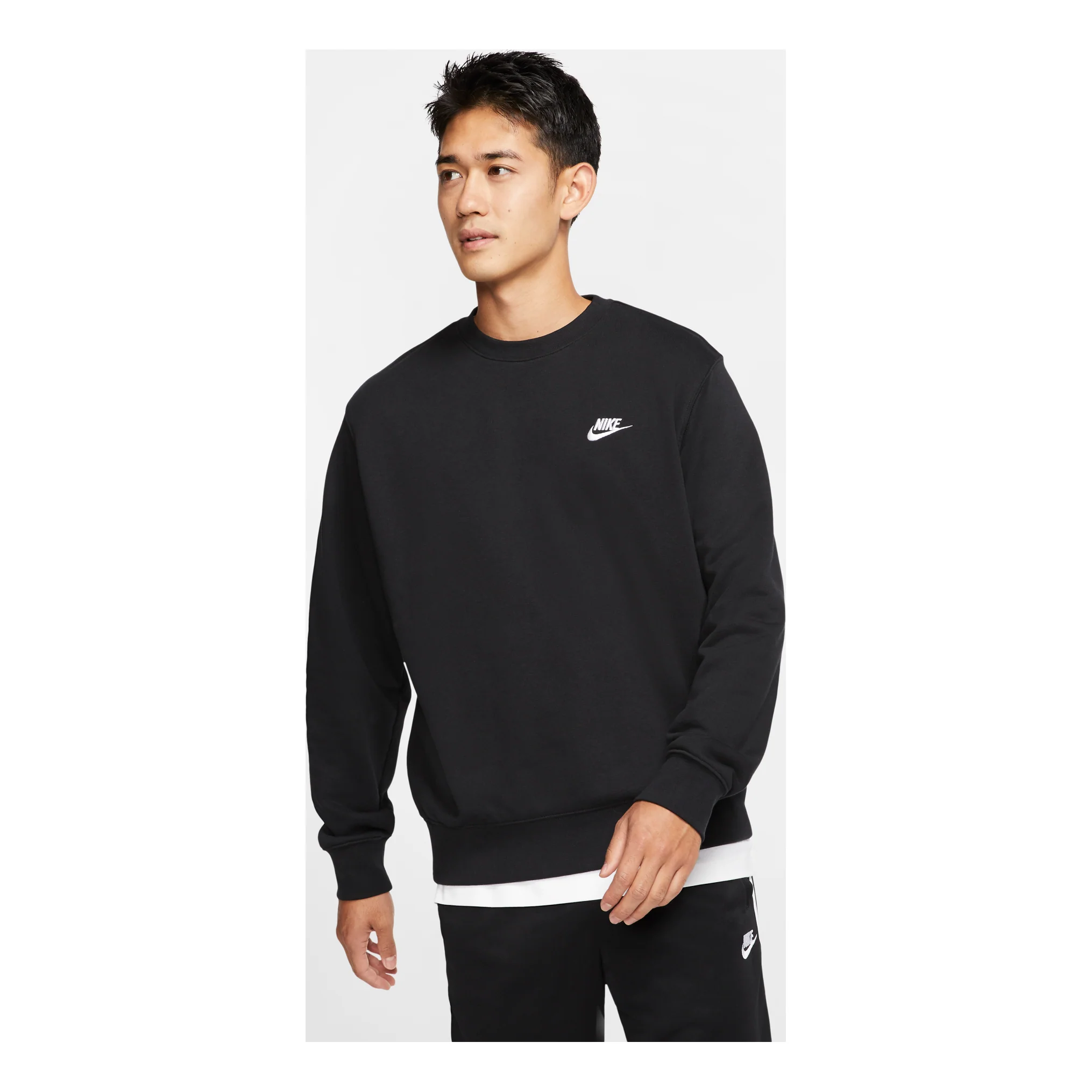 Nike AS Men's Nike Sportswear Club CRW FT Black BV2667-010