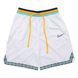 Nike DNA Contrast Color Stitching Basketball Sports Shorts White BV9447-101