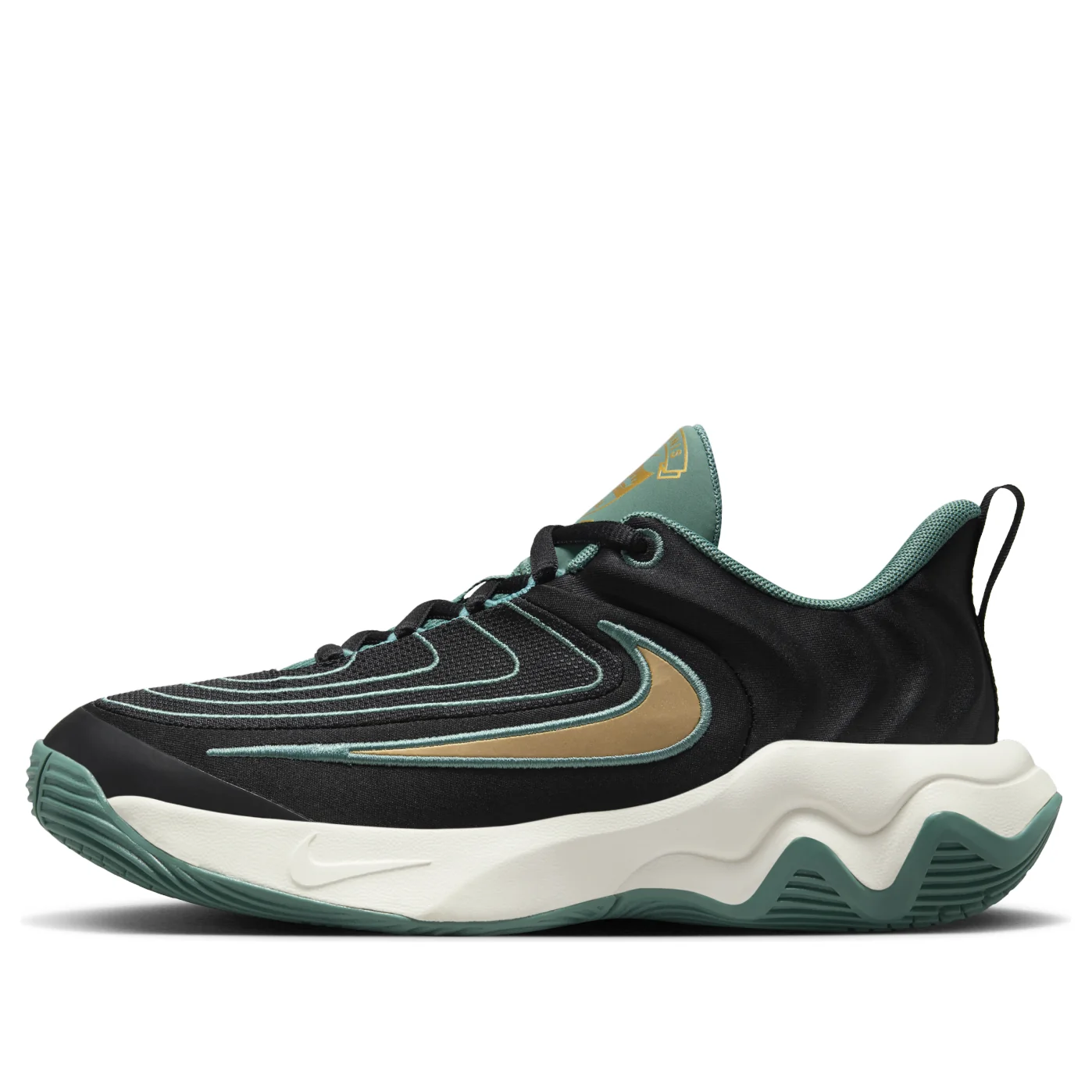 (GS) Nike Giannis Immortality 4 'Black Bicoastal Pale Ivory Metallic Gold' HV9127-001