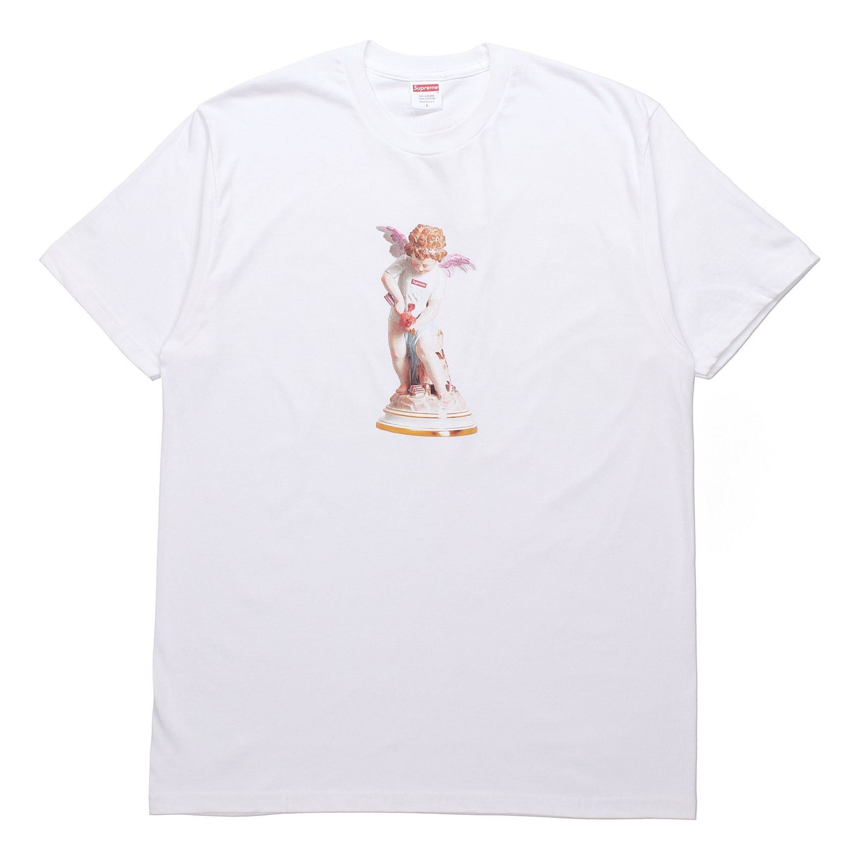 Supreme SS19 Cupid Tee White Angel Printing Short Sleeve Unisex SUP-SS19-687
