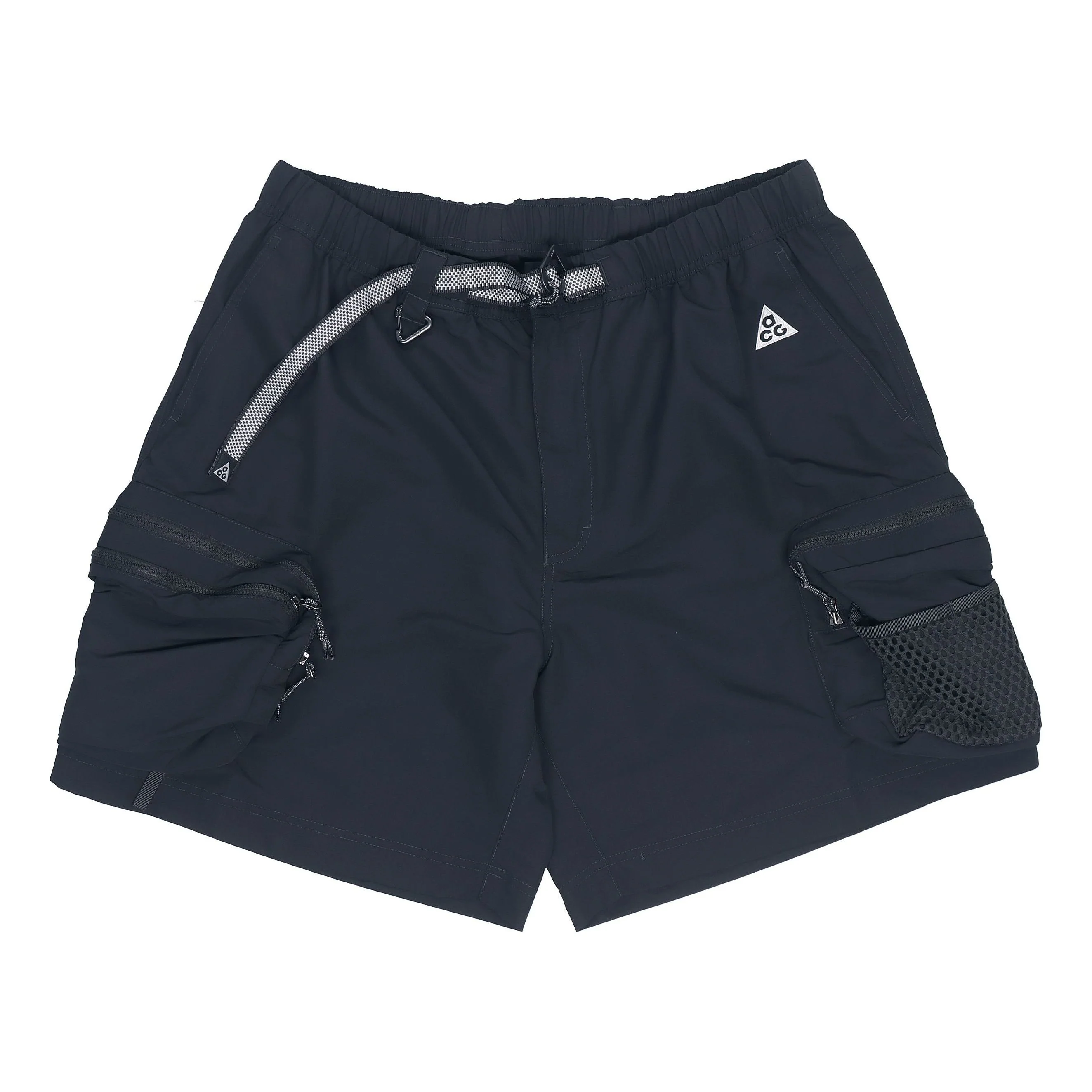 Nike x ACG Snowgrass Solid Color Cargo Pocket Shorts Black DN3946-070