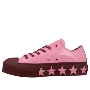 (WMNS) Converse x Miley Cyrus Chuck Taylor All Star Lift Ox 'Pink Burgundy' 563718C