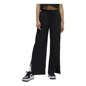 (WMNS) Air Jordan Logo Knit Trousers 'Black' DX0397-010