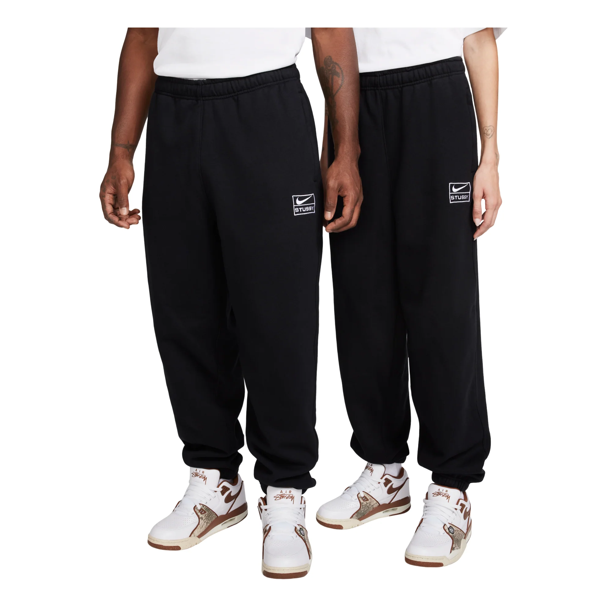 Nike x Stussy Stone Washed Fleece Sweatpants Asia Sizing 'Black' FN5236-010