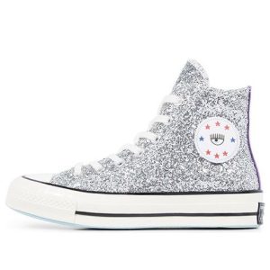 (WMNS) Converse Chiara x Chuck 70 Hi 'Silver Glitter Purple' 563832C