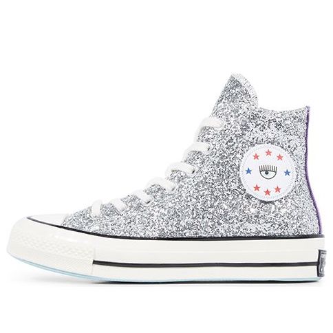 (WMNS) Converse Chiara x Chuck 70 Hi 'Silver Glitter Purple' 563832C