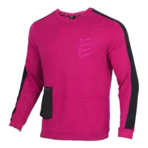 Men's Nike Logo Embroidered Side Zipper Pocket Long Sleeves Red CJ4624-620