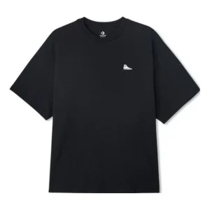 Converse Chuck Taylor Sneaker Patch Crew Neck T-Shirt Asia Sizing 'Black' 10023850-A04