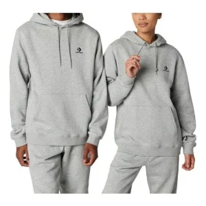 Converse Go-To Embroidered Star Chevron Standard Fit Hoodie Asia Sizing 'Vintage Grey Heather' 10024509-A06