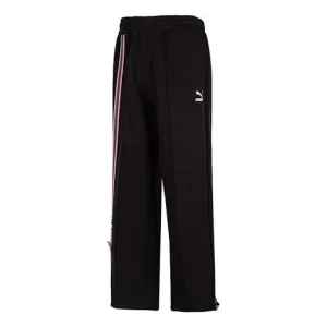 PUMA Team Badge Straight-leg Pants 'Black' 677376-01