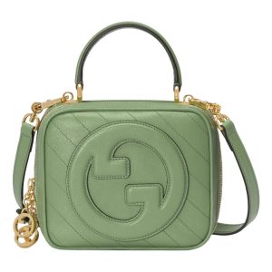 (WMNS) Gucci Blondie Top Handle Bag 'Green Soil Grass' 744434-1IV0G-3509