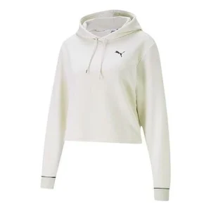 (WMNS) PUMA Style Cat Hoodie 'White Black' 587162-05