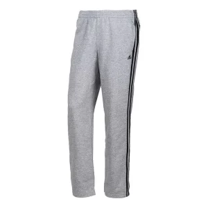 Men's adidas Logo Micro Mark Stripe Straight Sports Pants/Trousers/Joggers Gray X12934