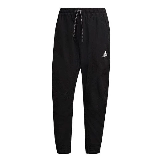 Men's adidas 3S tape Wov Pt Sports Stylish Woven Bundle Feet Cropped Pants/Trousers Black GM5751