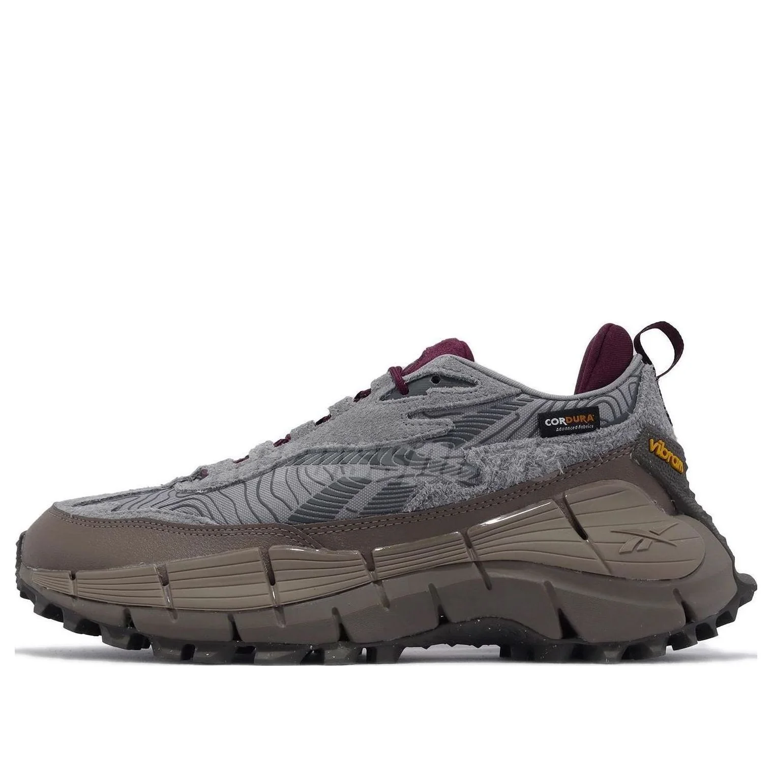 Reebok Zig Kinetica 2.5 Edge 'Grey Burgundy' 100034215