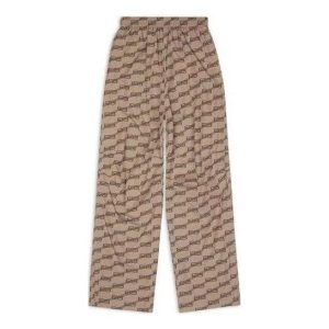 Balenciaga BB Monogram Tracksuit Pants 'Beige Brown' 704720TML369378