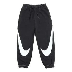 (WMNS) Nike Large Logo Bundle Feet Sports Pants/Trousers/Joggers Black DD5583-010