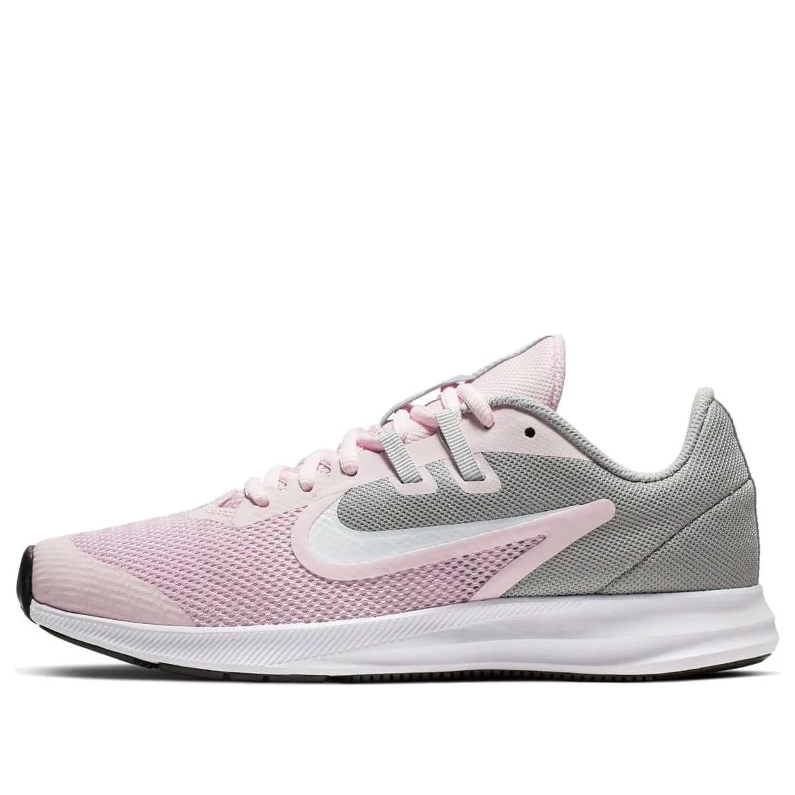 (GS) Nike Downshifter 9 'Gray White Pink' AR4135-601
