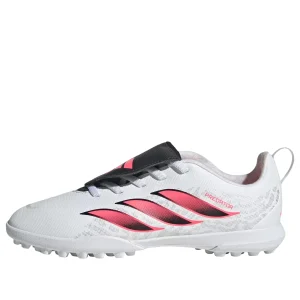 (GS) adidas Predator Club Fold-Over Tongue Elastic Laces TF 'Cloud White Solar Turbo' IH2087