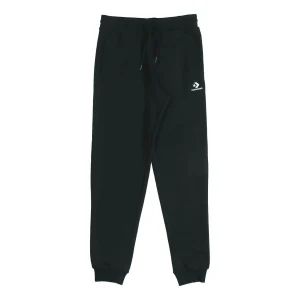 Converse Go To Star Chevron Standard-Fit Fleece Sweatpants Asia Sizing 'Black' 10019925-A01