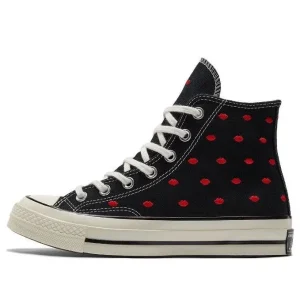 Converse Chuck 70 Embroidered Lips Hi 'Love Me - Black' A01600C